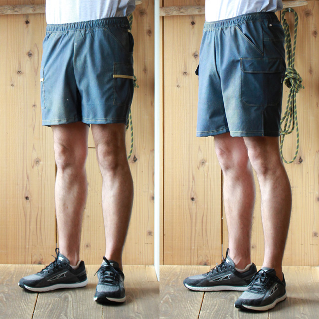 MMA 7pocket Run Pants Shorty　デニムランパンツ