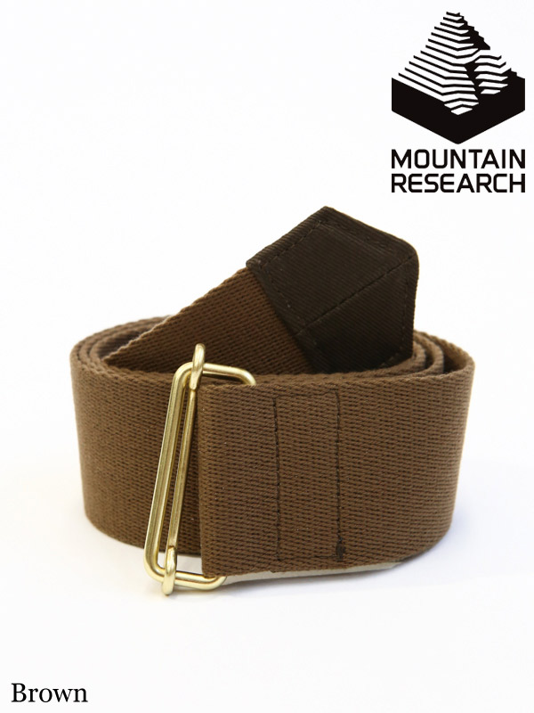 Mountain Research,マウンテンリサーチ,Web Belt Brown,ウェブベルト ブラウン