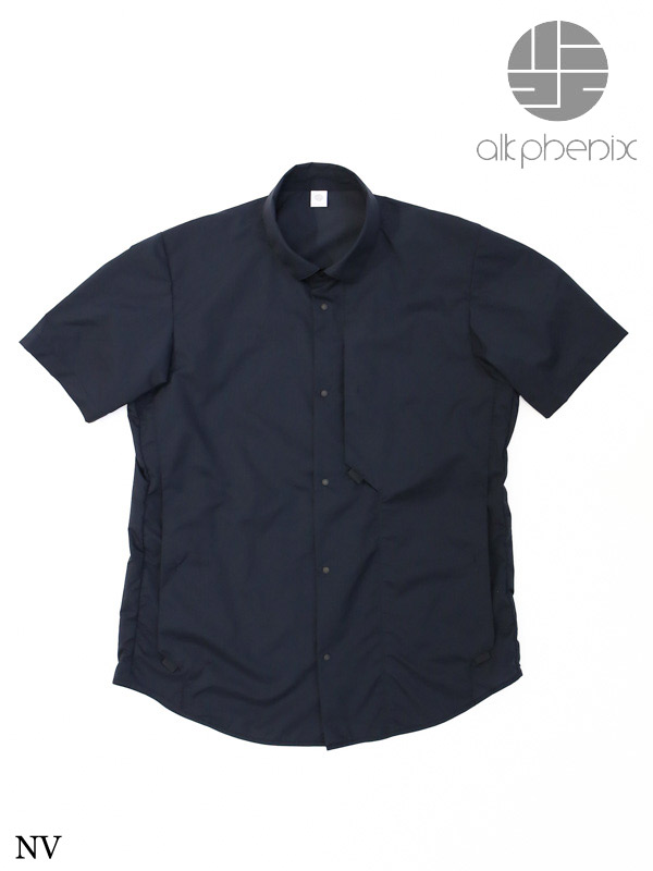 alk phenix,アルクフェニックス,crank shirt S/S #NV,クランク シャツ ショートスリーブ