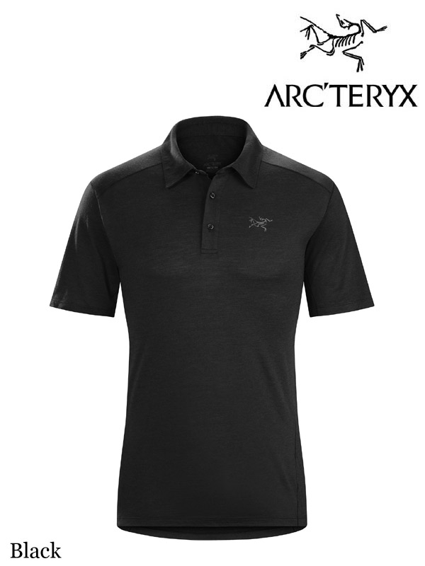 ARC'TERYX,アークテリクス,Pelion Polo Shirt #Black,ぺリオン ポロシャツ メンズ