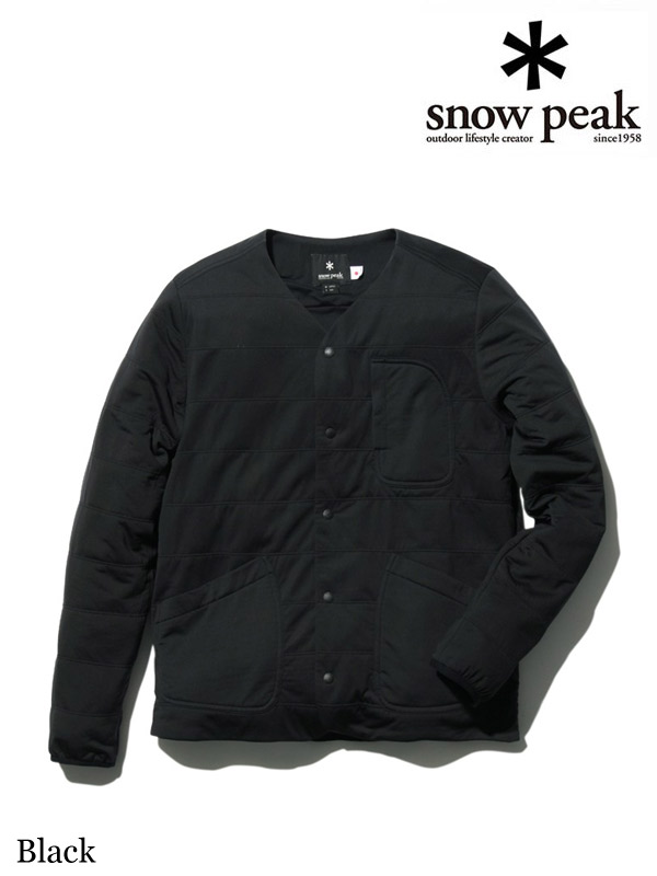 snow peak,スノーピーク,Flexible Insulated Cardigan #Black,フレキシブルインサレーションカーディガン #ブラック