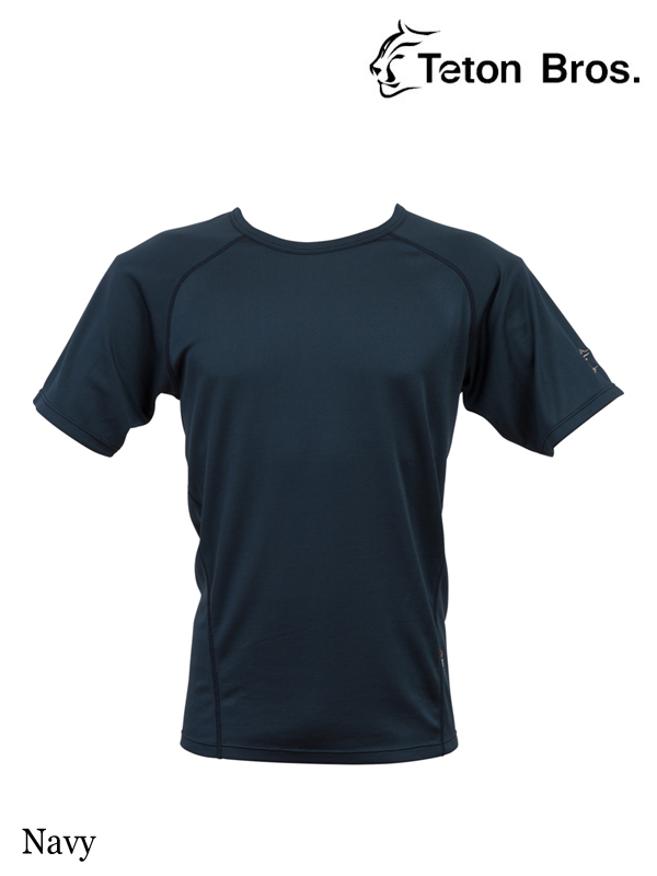 Teton Bros.,ティートンブロス,Power Wool MW S/S Tee (Men) #Navy , パワーウールMWショートスリーブティー(メンズ)