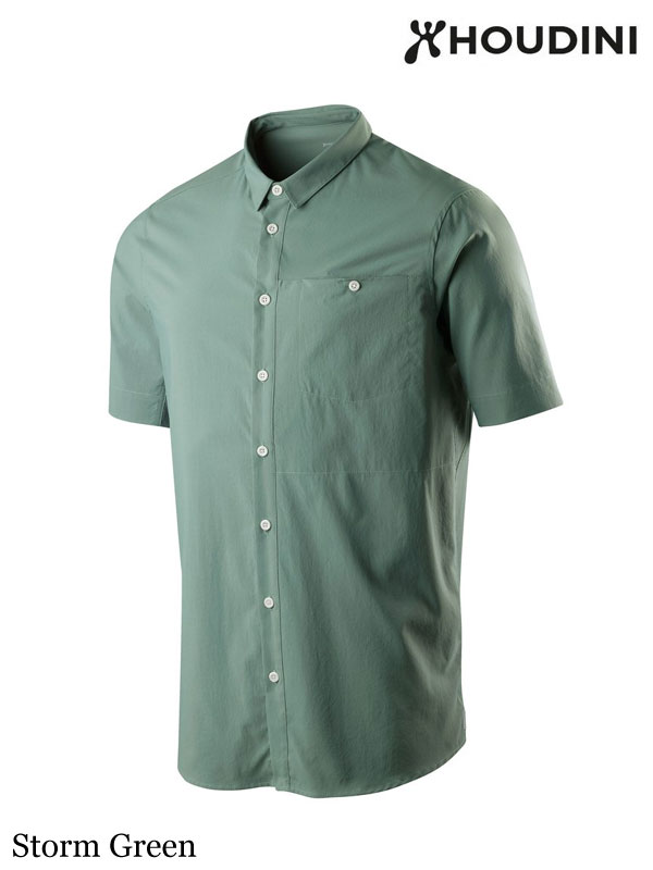 HOUDINI ,フーディニ, M's Shortsleeve Shirt #Storm Green ,メンズ ショートスリーブシャツ