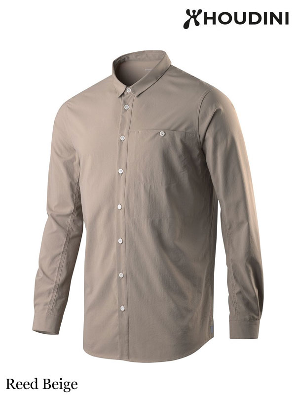 HOUDINI,フーディニ, M's Longsleeve Shirt #Reed Beige ,メンズ ロングスリーブシャツ
