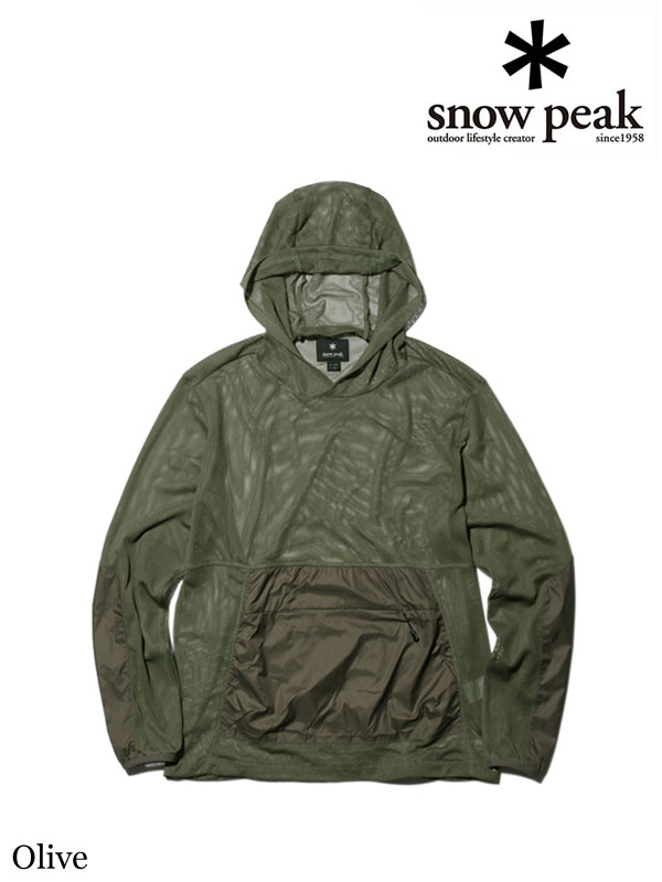 snow peak,スノーピーク ,Insect Shield Pullover #Olive ,インセクトシールドプルオーバー #オリーブ