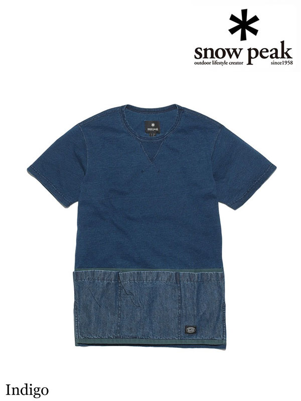 snow peak ,スノーピーク ,Camping Indigo Pullover #Indigo ,キャンピング インディゴ プルオーバー