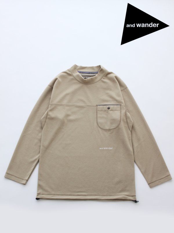 季節感冬【and wander】thermotron mock neck T - animalettoalcielo