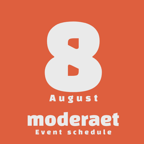 【8/3更新】moderate 2022年8月 営業・イベントスケジュール