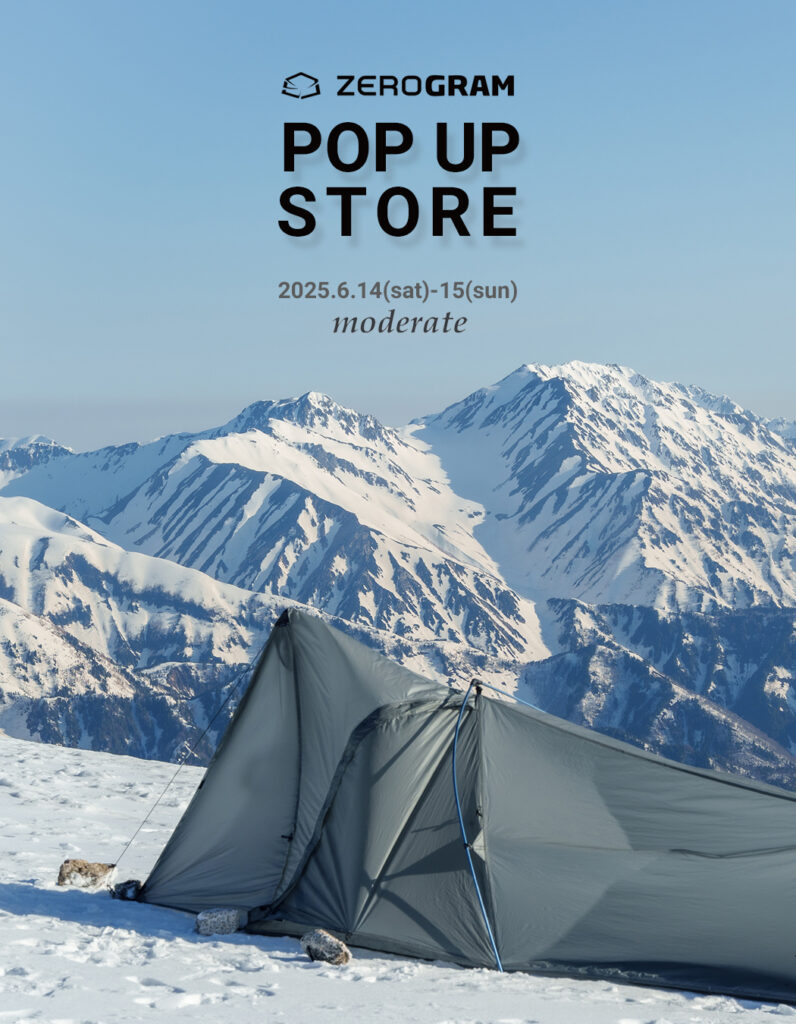 ZEROGRAM POP UP STORE開催致します！